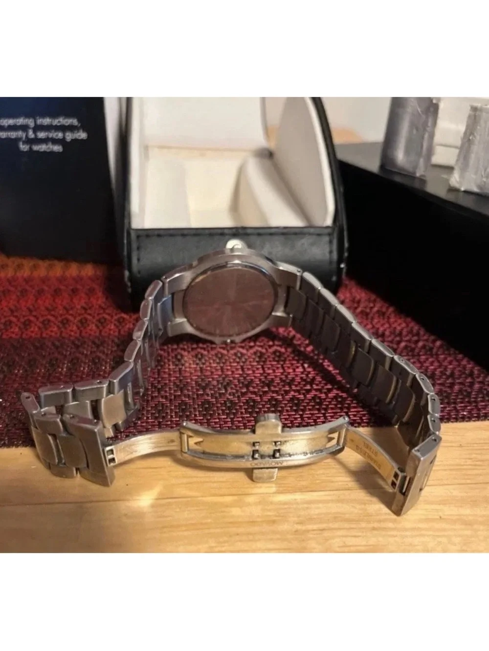 Movado Men’s Silver-Tone Stainless Steel Bracelet Watch